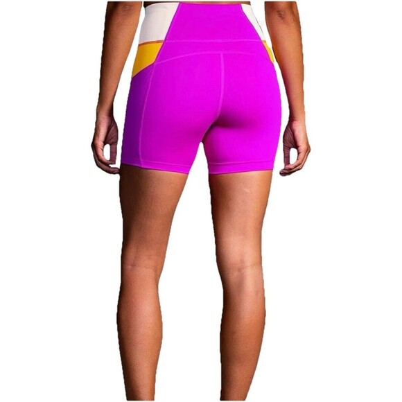 Women's Brooks Method 5" Short Tight Shorts Mauve/sand/sundial Size XL New - Picture 7 of 16